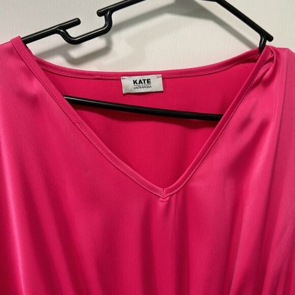 Elegant Pink Midi Dress - Picture 5 of 10